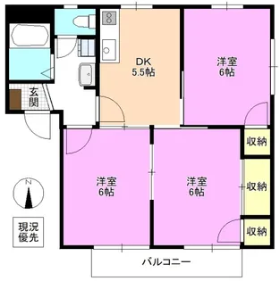 こまのいえB【2階】の間取り