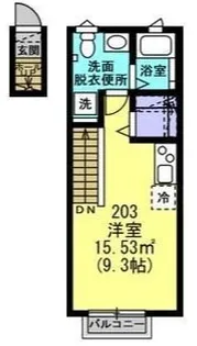 クオーレ八軒小路 WEST(ウエスト)【2階】の間取り