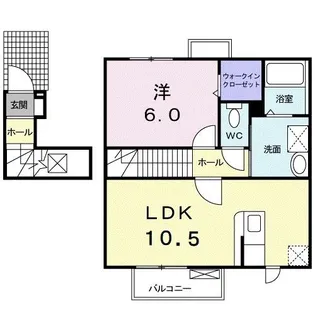 レーベン・バオム C【2階】の間取り