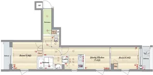 ビバリーホームズ西台III【4階】の間取り