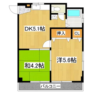 第二矢作マンション【3階】の間取り