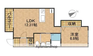 ユーシン中野【1階】の間取り
