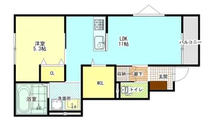 スマイシアAPARTMENT茂福町【1階】の間取り