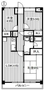 第2錦サカエマンション【4階】の間取り