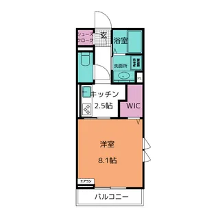D-square古宿町【2階】の間取り
