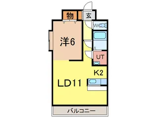 ノルテ3条通【5階】の間取り