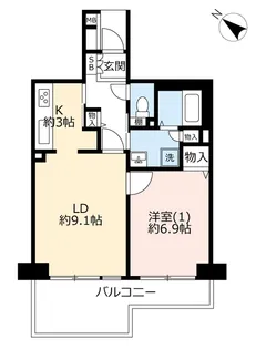 UR幕張ベイタウンミラリオ【5階】の間取り