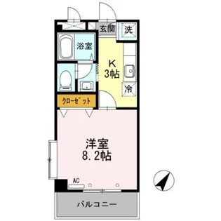 ブランシュ【01】【3階】の間取り