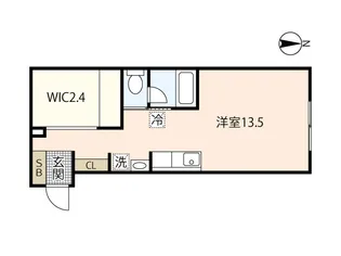 フェリシア地御前【2階】の間取り