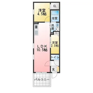 プレシア野並【2階】の間取り