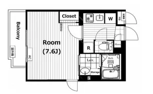 セルべコート野方【1階】の間取り
