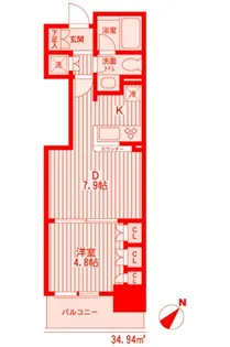 HF新横浜レジデンス【10階】の間取り