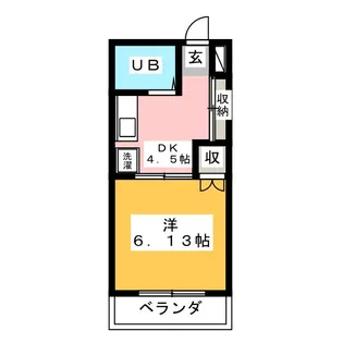 ヴィラキャンパス【2階】の間取り