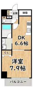 アーバネス淀川【9階】の間取り