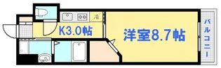 グラビスコート西十日市【3階】の間取り