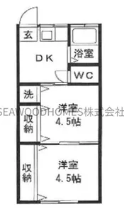 グリーンピア釜利谷【2階】の間取り