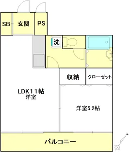 西新宿8マンション【4階】の間取り