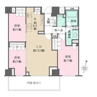 パークコート代々木初台【3階】の間取り