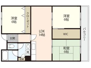 インペリアルハイツ今【4階】の間取り