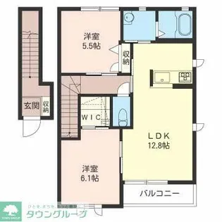 エズ・ヴィラージュD【2階】の間取り