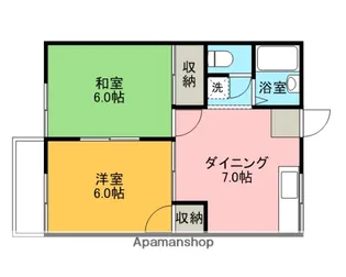 コーポ片山【2階】の間取り