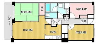 パーク・ノヴァ北小金【1階】の間取り