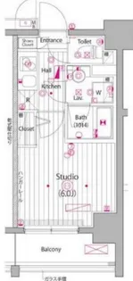 ガーラ アヴェニュー渋谷【4階】の間取り