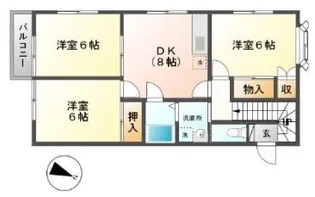 ルーミー牛久32号館【2階】の間取り