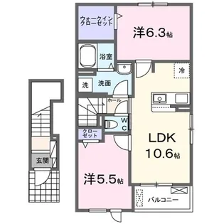 エヴァンジェル・II【2階】の間取り