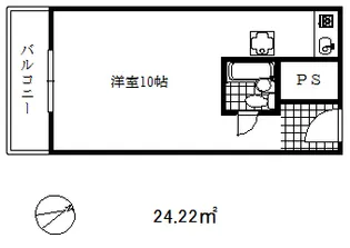 カサベラエステ三宮【7階】の間取り