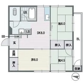 プレシード鳥飼【2階】の間取り