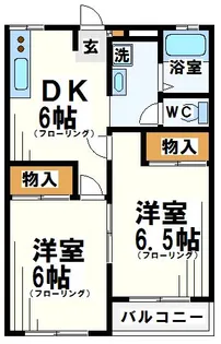 プラザながかわ【2階】の間取り