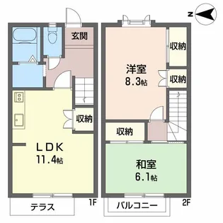 リビエールMAMIの間取り