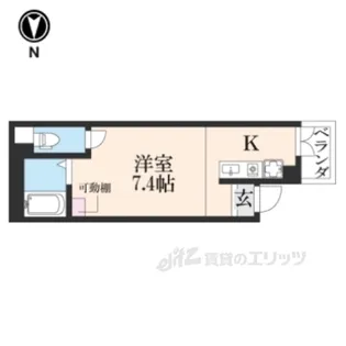 Casa富小路【4階】の間取り