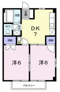 サンハイツあおば【1階】の間取り