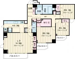 グランフォルム桜新町【2階】の間取り