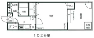 ビビエンタカワハラ【2階】の間取り
