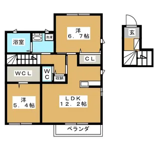 Belle Bonheur【2階】の間取り