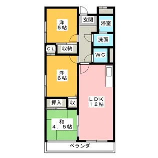 メモリータイム【4階】の間取り