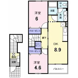 ヴィラアヴニールAの間取り