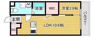ラージヒル鶴見緑地【3階】の間取り