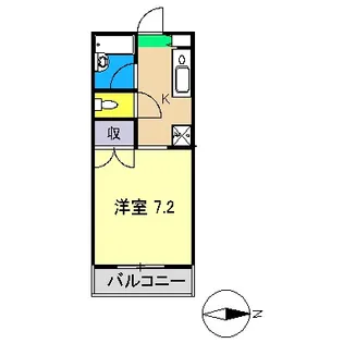 エスティーコート南国【4階】の間取り