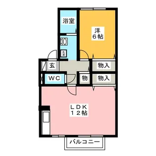 ウィルモアLiben B棟【2階】の間取り