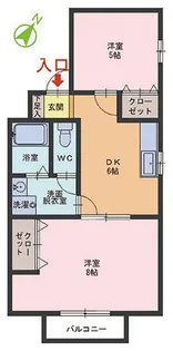 メゾンK・U【2階】の間取り