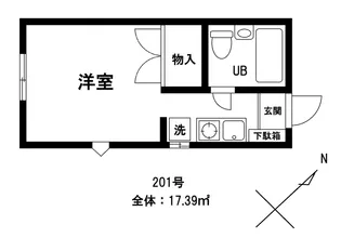 ジュマペールタカノ【2階】の間取り