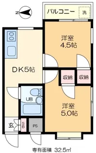 トライデント2【4階】の間取り