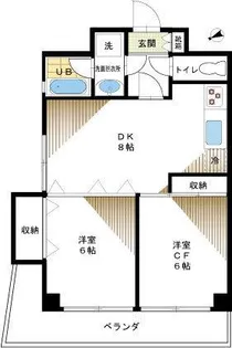 ベルサージュ目白【3階】の間取り