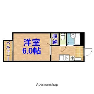 メゾンエススリーB【2階】の間取り