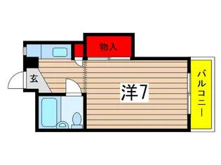 コアミハイツ【3階】の間取り