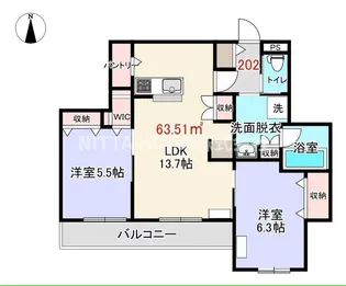 マーキュリー グラシア【1階】の間取り